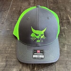 Bobcat Gray & Green Richardson Trucker Hat